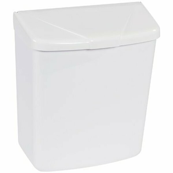 Bsc Preferred White Wall Mountable Sanitary Napkin Receptacle H-2597